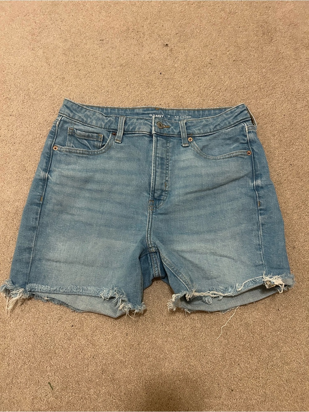 Old Navy OG Straight Light Blue Denim Women’s Cutoff Shorts